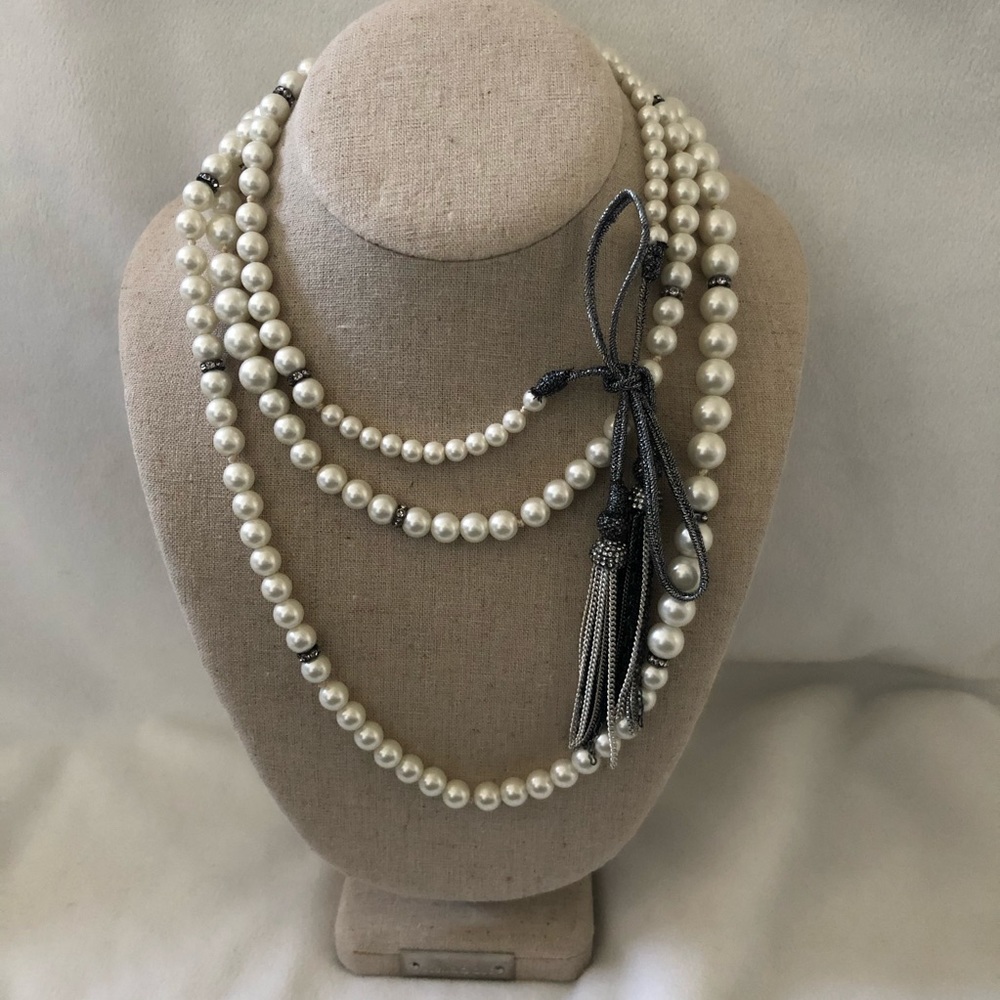 Stella & Dot Mara Pearl Necklace